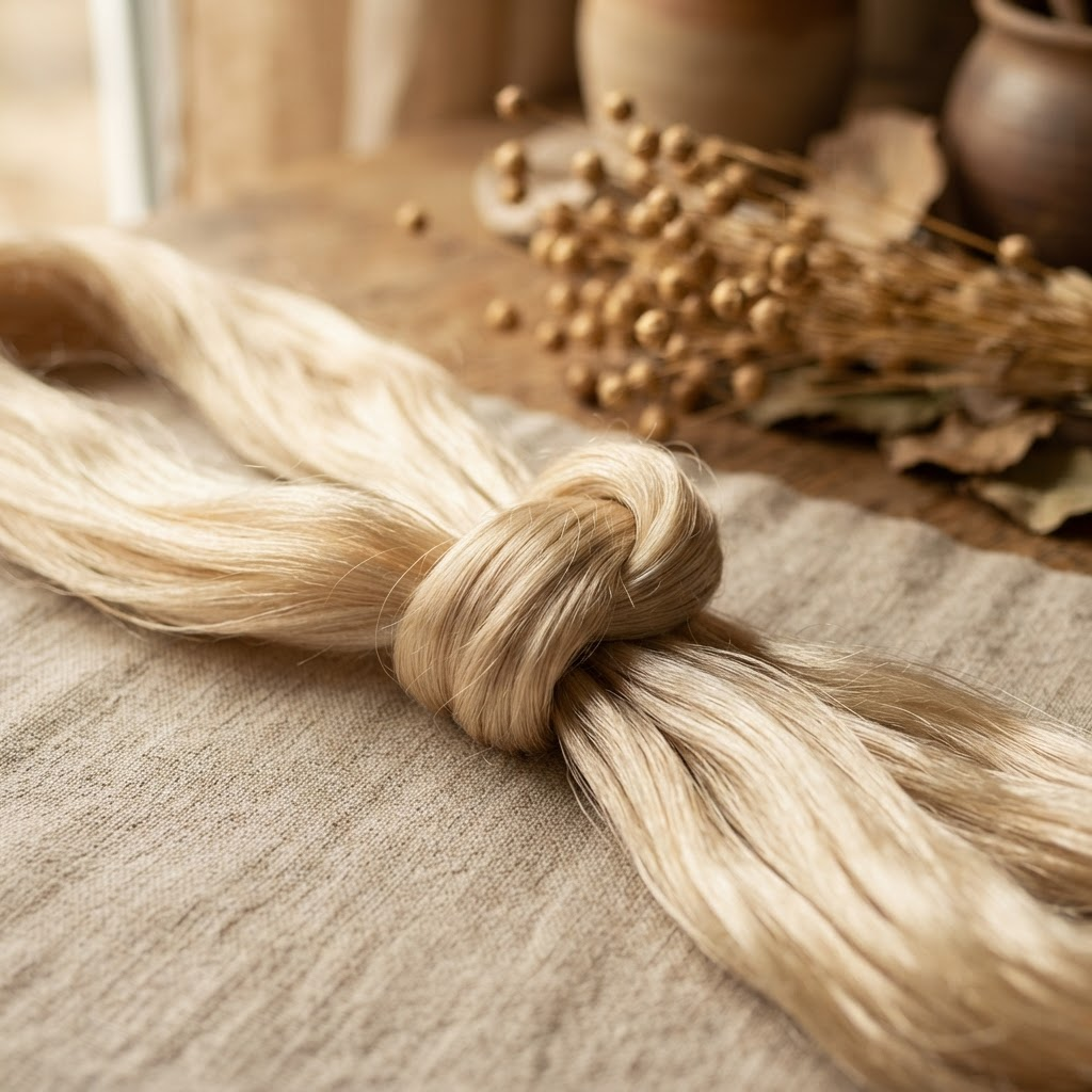 Bundled flax fiber